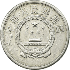 Monnaie, CHINA, PEOPLE'S REPUBLIC, 5 Fen, 1957, TTB, Aluminium, KM:3