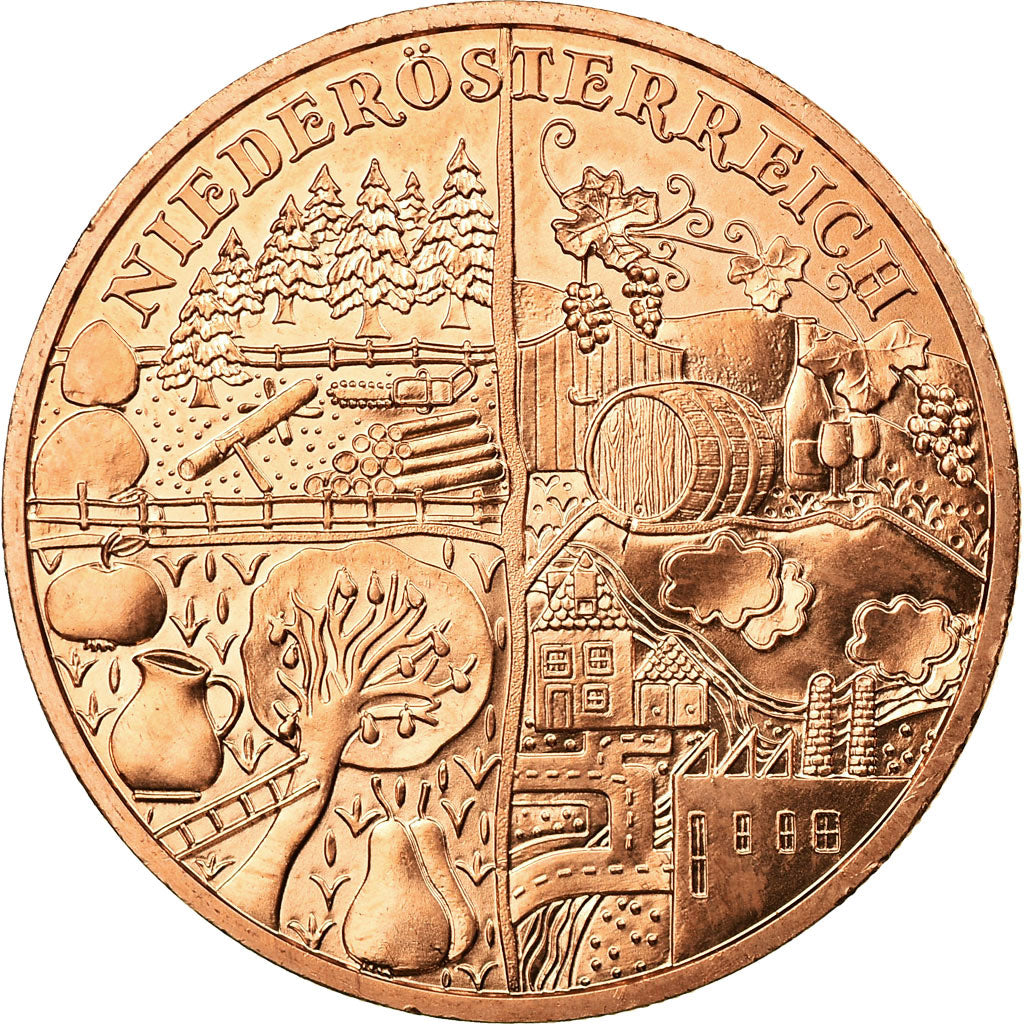 Austria, 10 Euro, Federal Provinces: Lower Austria, 2013, MS(63), Copper