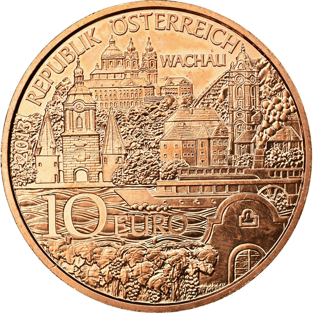 Austria, 10 Euro, Federal Provinces: Lower Austria, 2013, MS(63), Copper
