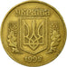 Moeda, Ucrânia, 25 Kopiyok, 1992, Kyiv, EF(40-45), Alumínio-Bronze, KM:2.2
