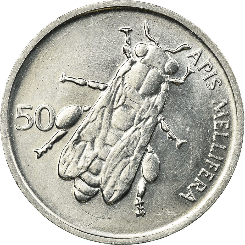 Coin, Slovenia, 50 Stotinov, 1996, EF(40-45), Aluminum, KM:3