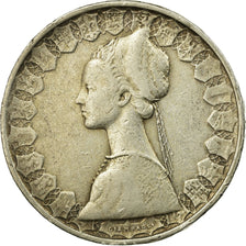 Coin, Italy, Columbus' ships, 500 Lire, 1961, Rome, VF(30-35), Silver, KM:98