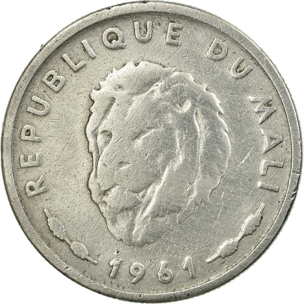 Coin, Mali, 25 Francs, 1961, Paris, VF(20-25), Aluminum, KM:4