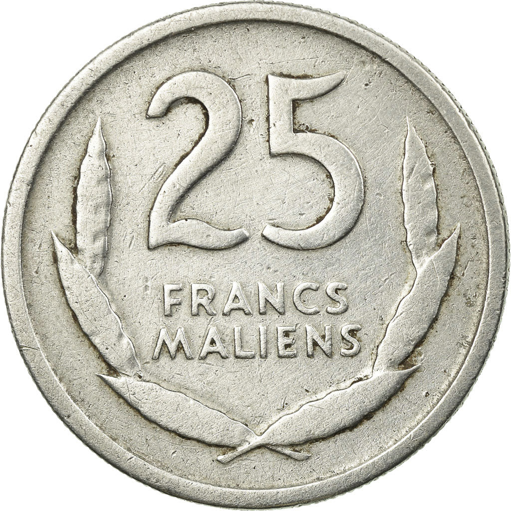 Coin, Mali, 25 Francs, 1961, Paris, VF(20-25), Aluminum, KM:4