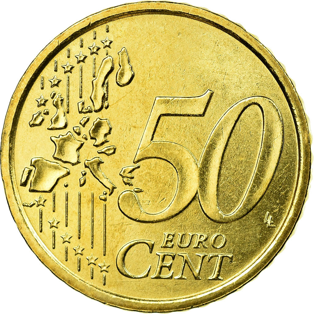 Italien, 50 Euro Cent, 2005, SS, Messing, KM:215