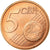 Italia, 5 Euro Cent, 2007, EBC, Cobre chapado en acero, KM:212