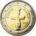 Cypr, 2 Euro, 2008, EF(40-45), Bimetaliczny, KM:85