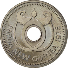 PAPUA NEW GUINEA, Kina, 1975, KM #6, MS(64), Copper-Nickel, 23.72, 14.32