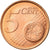 Cipro, 5 Euro Cent, 2008, BB, Acciaio placcato rame, KM:80