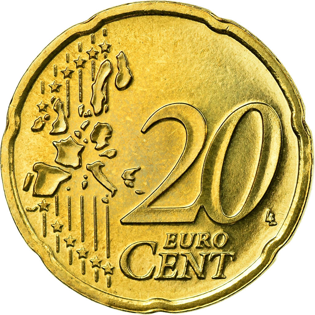 Niederlande, 20 Euro Cent, 2005, VZ, Messing, KM:238