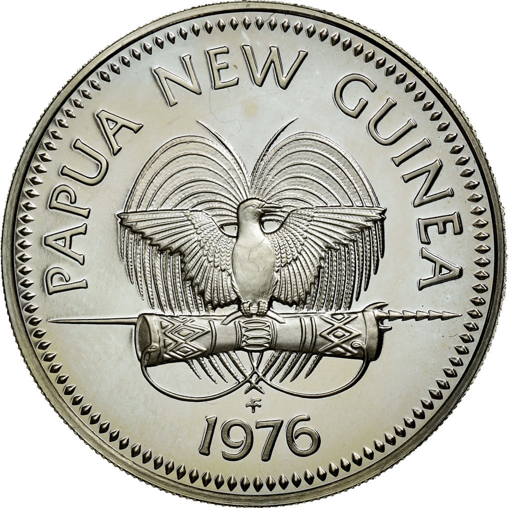 Coin, Papua New Guinea, 20 Toea, 1976, MS(64), Copper-nickel, KM:5