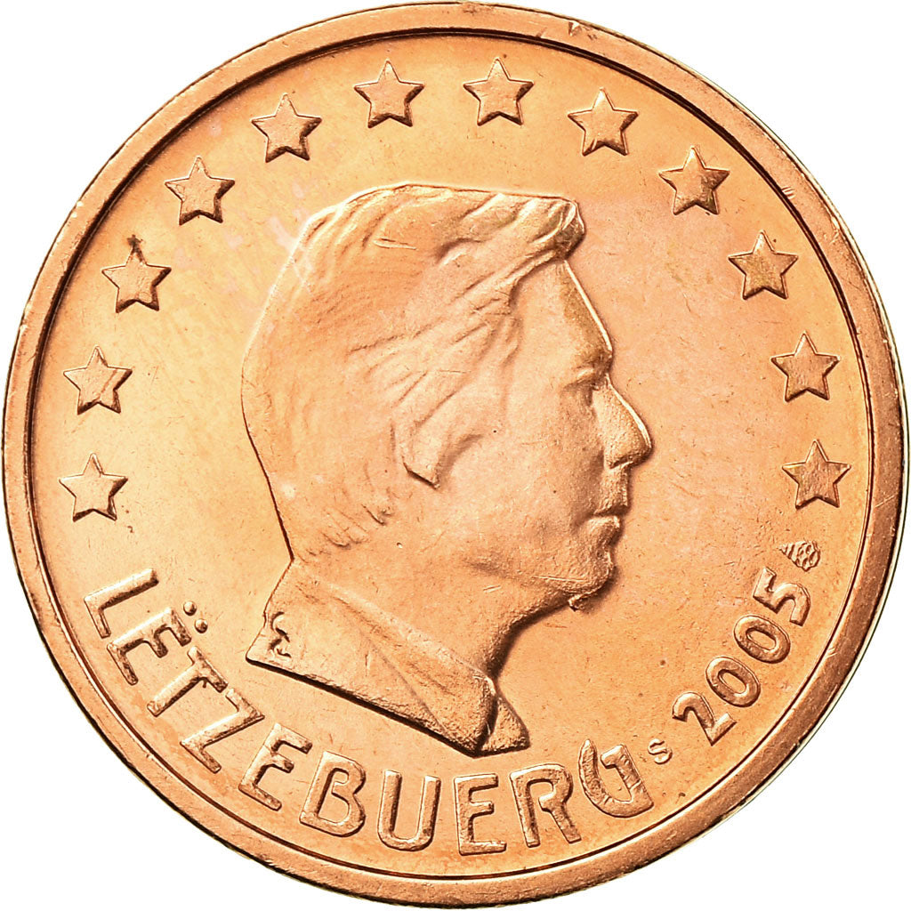 Luxemburg, 2 Euro Cent, 2005, VZ, Copper Plated Steel, KM:76