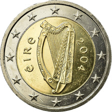 IRELAND REPUBLIC, 2 Euro, 2004, AU(55-58), Bi-Metallic, KM:39