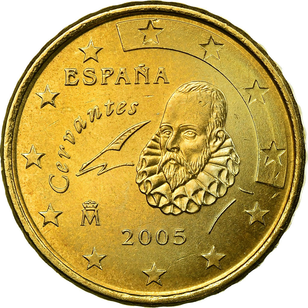España, 10 Euro Cent, 2005, EBC, Latón, KM:1043