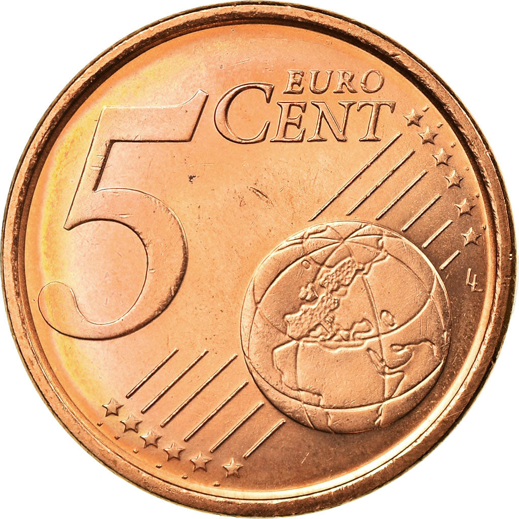 Spain, 5 Euro Cent, 2005, AU(55-58), Copper Plated Steel, KM:1042