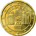 Autriche, 20 Euro Cent, 2006, SUP, Laiton, KM:3086