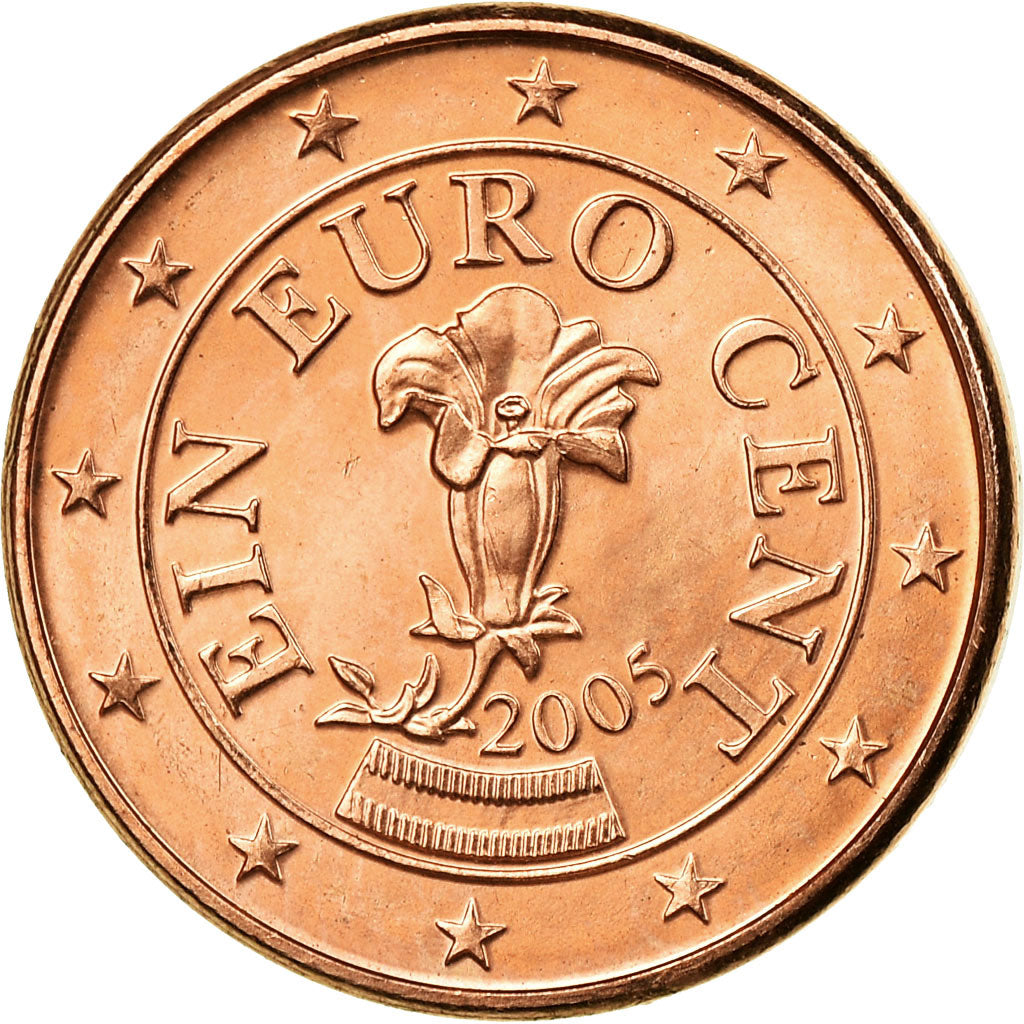 Oostenrijk, Euro Cent, 2005, PR, Copper Plated Steel, KM:3082