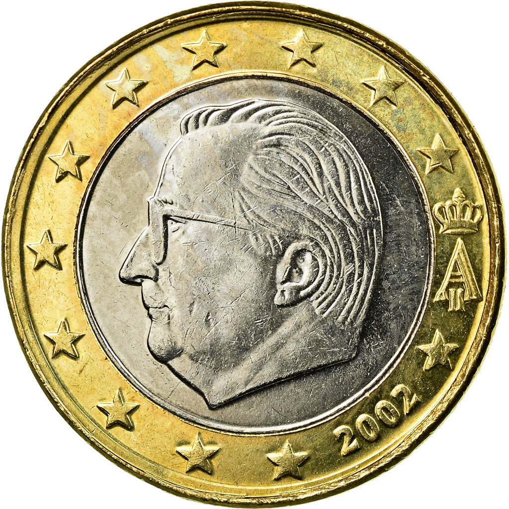 Belgium, Euro, 2002, AU(55-58), Bi-Metallic, KM:230