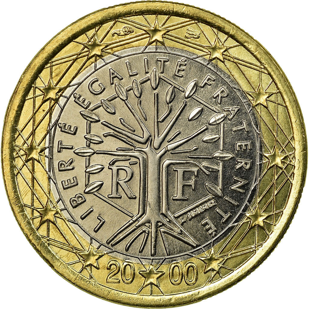 Francia, Euro, 2000, EBC, Bimetálico, Gadoury:7, KM:1288