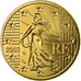 França, 50 Euro Cent, 2002, MS(63), Latão, Gadoury:6., KM:1287