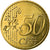 Francja, 50 Euro Cent, 2002, Paris, MS(63), Mosiądz, Gadoury:6., KM:1287