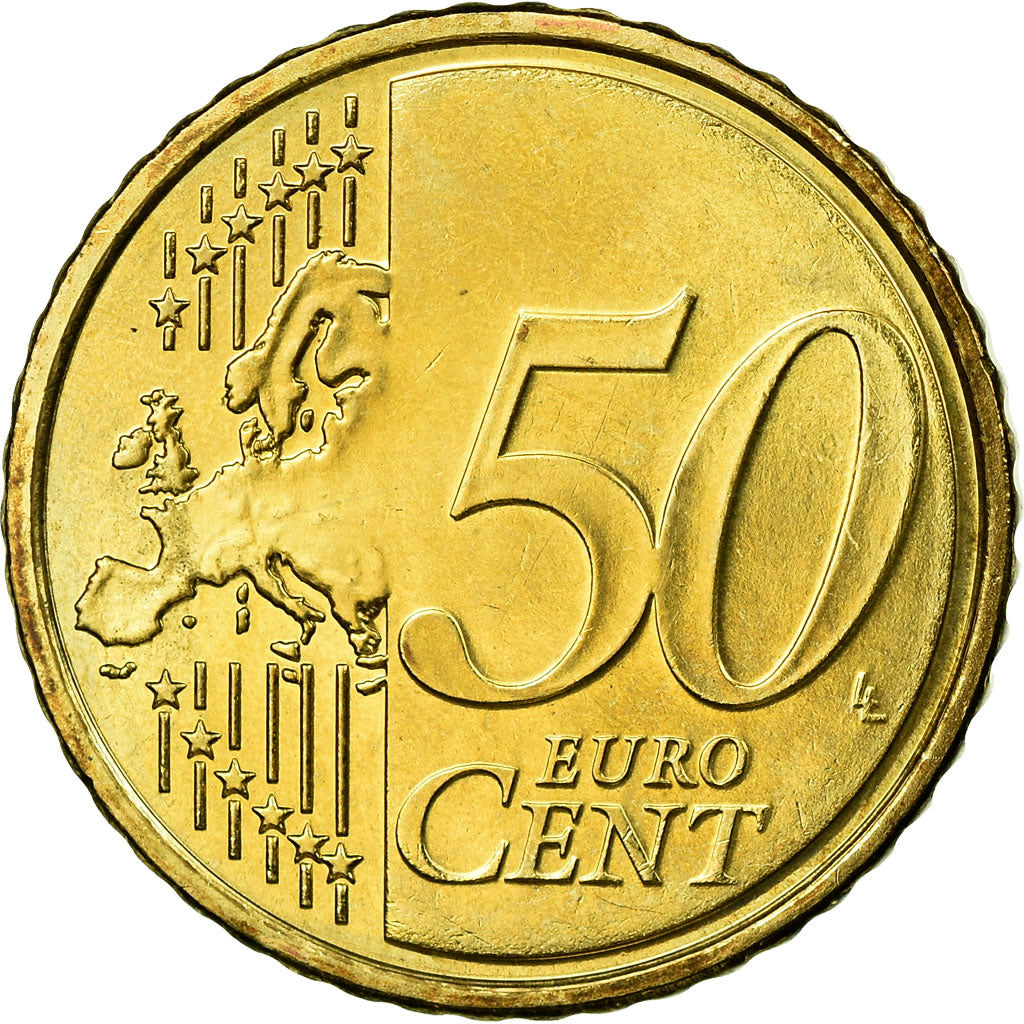 Slovenia, 50 Euro Cent, 2007, AU(55-58), Brass, KM:73