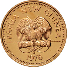 PAPUA NEW GUINEA, Toea, 1976, KM #1, MS(64), Bronze, 17.65, 1.95
