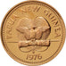 PAPUA NEW GUINEA, Toea, 1976, KM #1, MS(64), Bronze, 17.65, 1.95