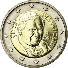 VATICAN CITY, 2 Euro, Cité du Vatican, Rome, 2008, AU(55-58), Bi-Metallic