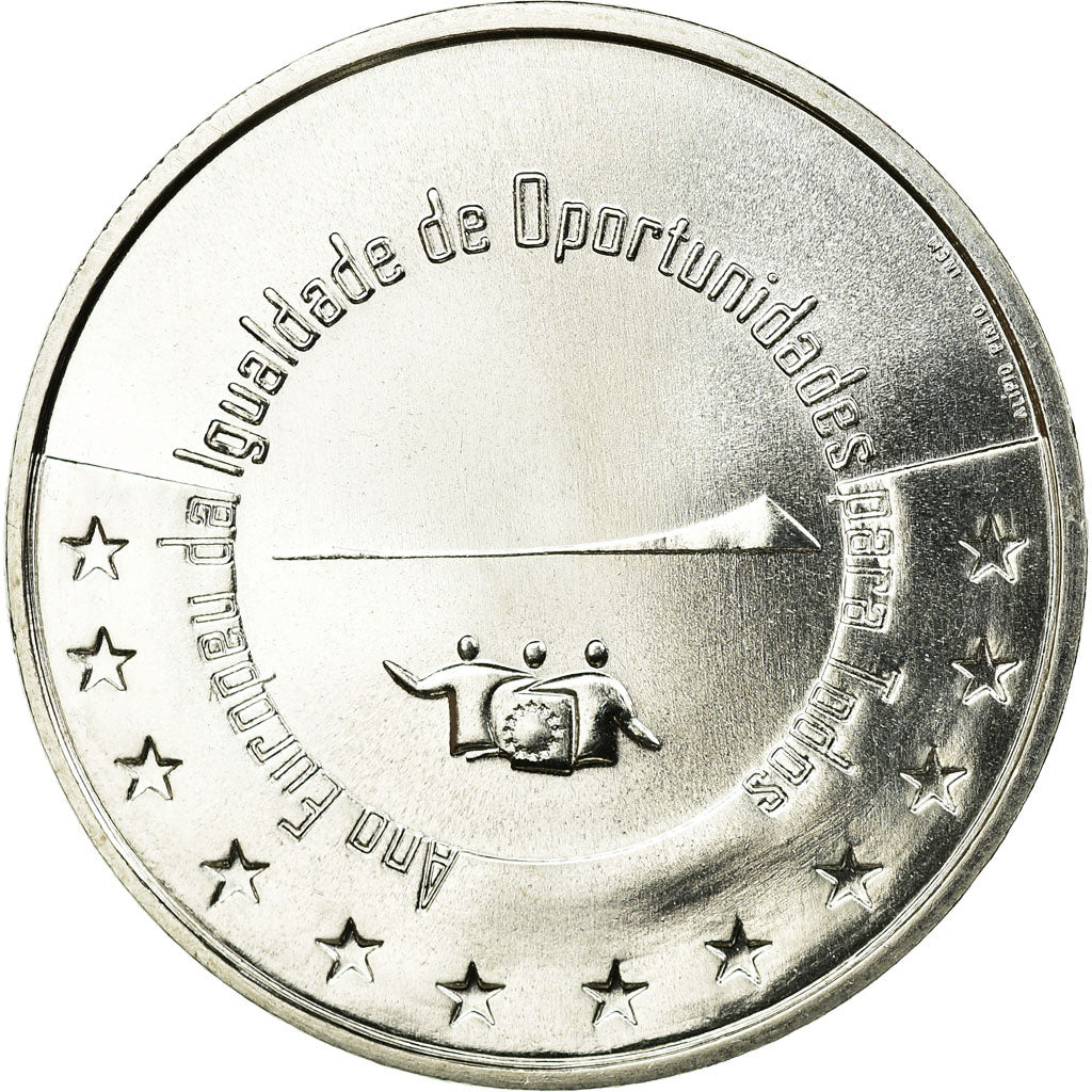Portugal, 5 Euro, Equal Opportunities, 2007, AU(55-58), Silver, KM:781