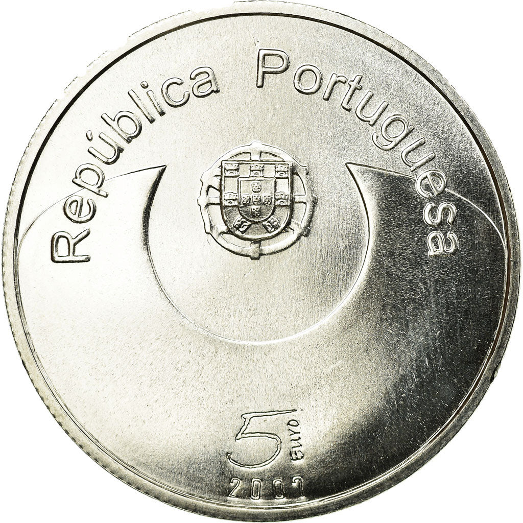 Portugal, 5 Euro, Equal Opportunities, 2007, AU(55-58), Silver, KM:781