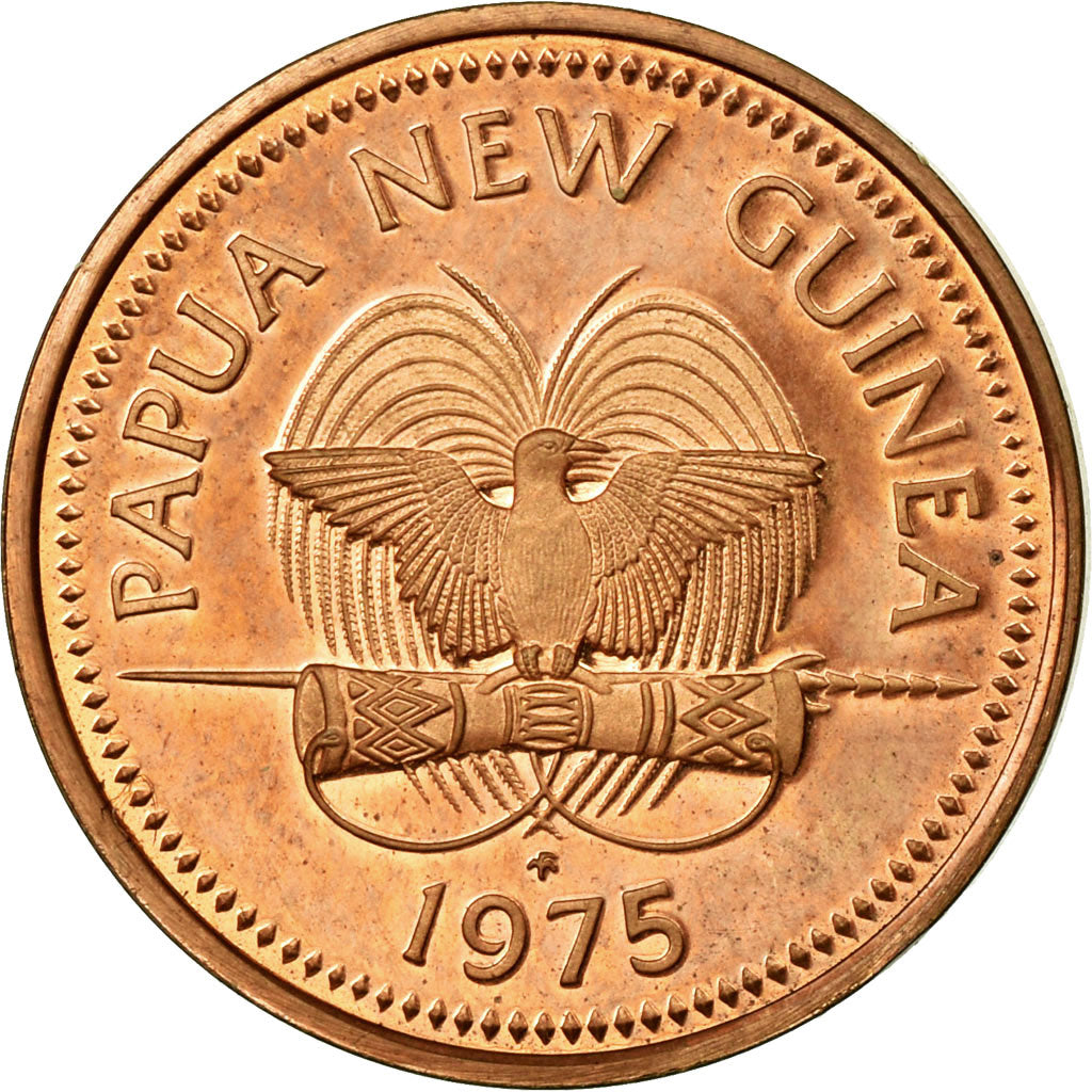 Coin, Papua New Guinea, Toea, 1976, MS(64), Bronze, KM:1
