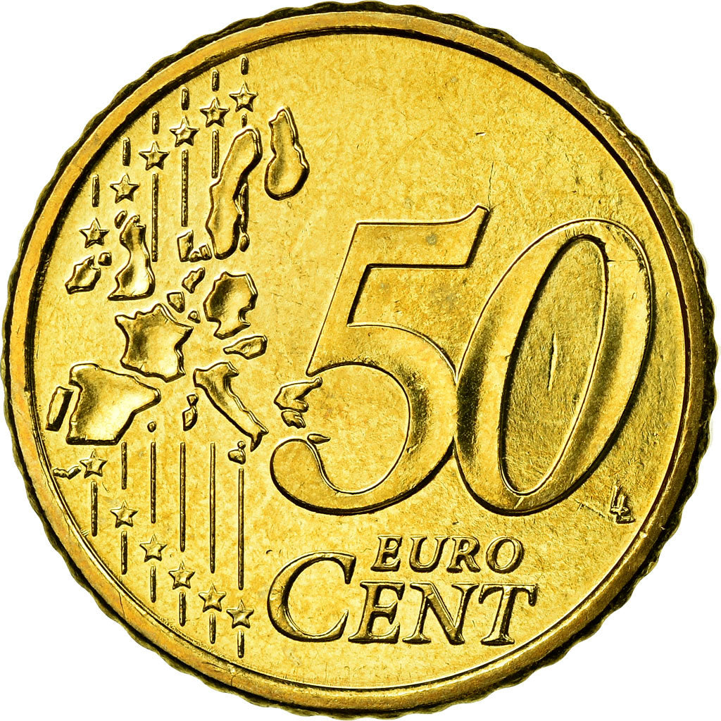 Finlandia, 50 Euro Cent, 2000, SPL-, Ottone, KM:103