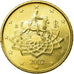 Italy, 50 Euro Cent, 2002, AU(55-58), Brass, KM:215