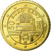 Österreich, 50 Euro Cent, 2002, VZ, Messing, KM:3087