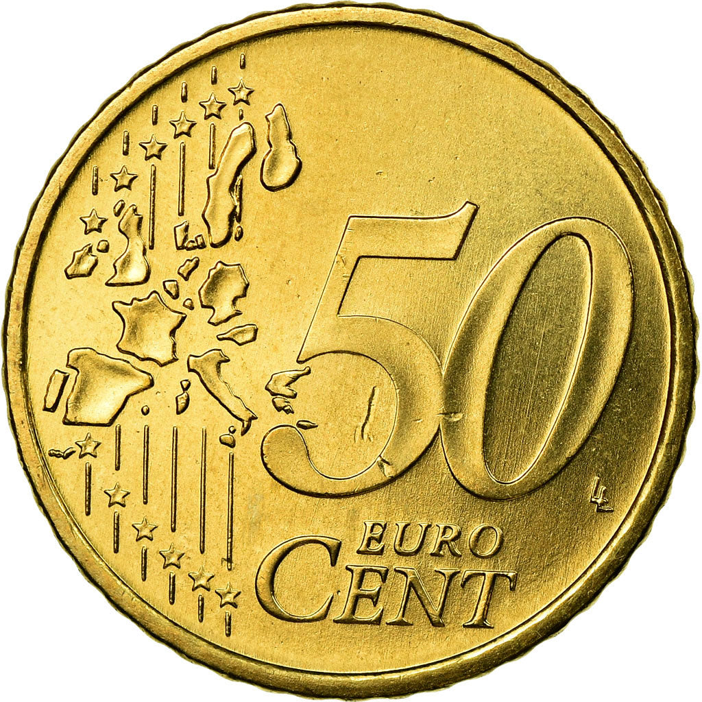 Portugal, 50 Euro Cent, 2003, AU(50-53), Brass, KM:745