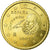 Hiszpania, 50 Euro Cent, 2001, EF(40-45), Mosiądz, KM:1045