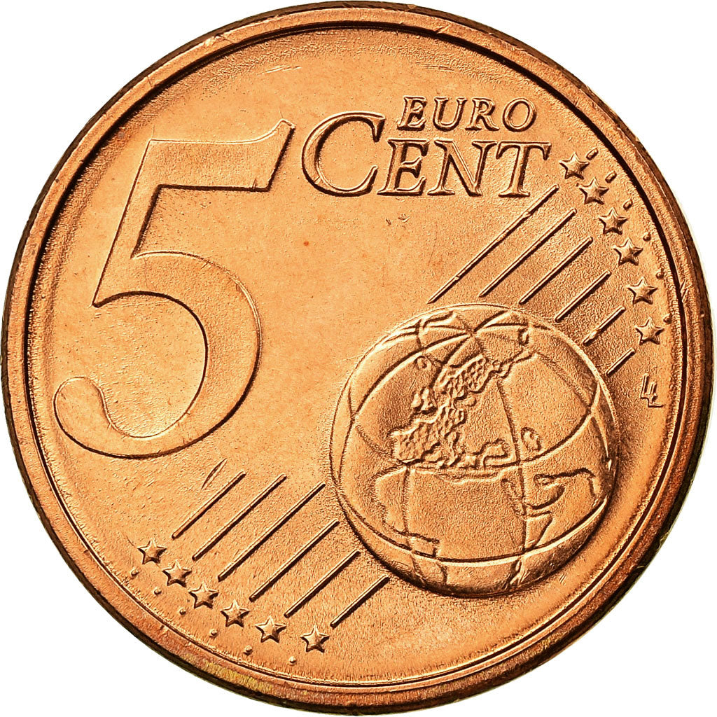 ALEMANIA - REPÚBLICA FEDERAL, 5 Euro Cent, 2002, EBC, Cobre chapado en acero