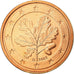 Bundesrepublik Deutschland, 2 Euro Cent, 2002, VZ, Copper Plated Steel, KM:208