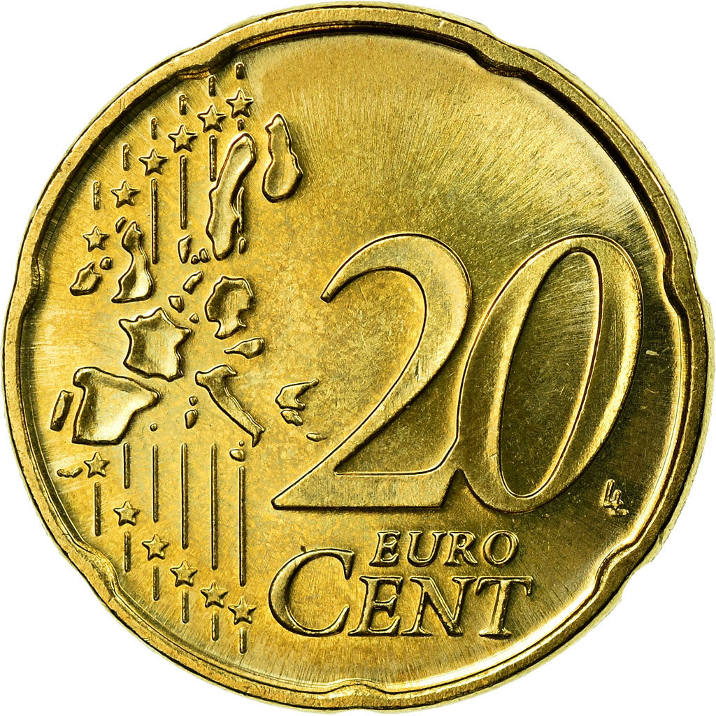 Federale Duitse Republiek, 20 Euro Cent, 2005, PR, Tin, KM:211