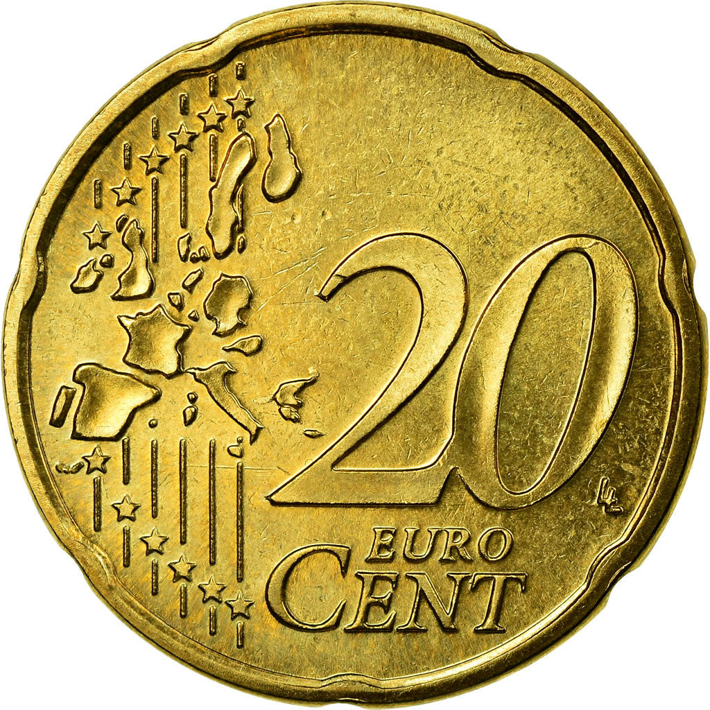 Luxemburg, 20 Euro Cent, 2003, SS, Messing, KM:79