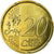 Luksemburg, 20 Euro Cent, 2007, Utrecht, AU(55-58), Mosiądz, KM:90