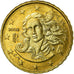 Italy, 10 Euro Cent, 2002, AU(55-58), Brass, KM:213