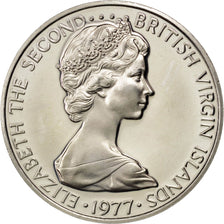 BRITISH VIRGIN ISLANDS, 5 Cents, 1977, Franklin Mint, KM #10, MS(65-70),...