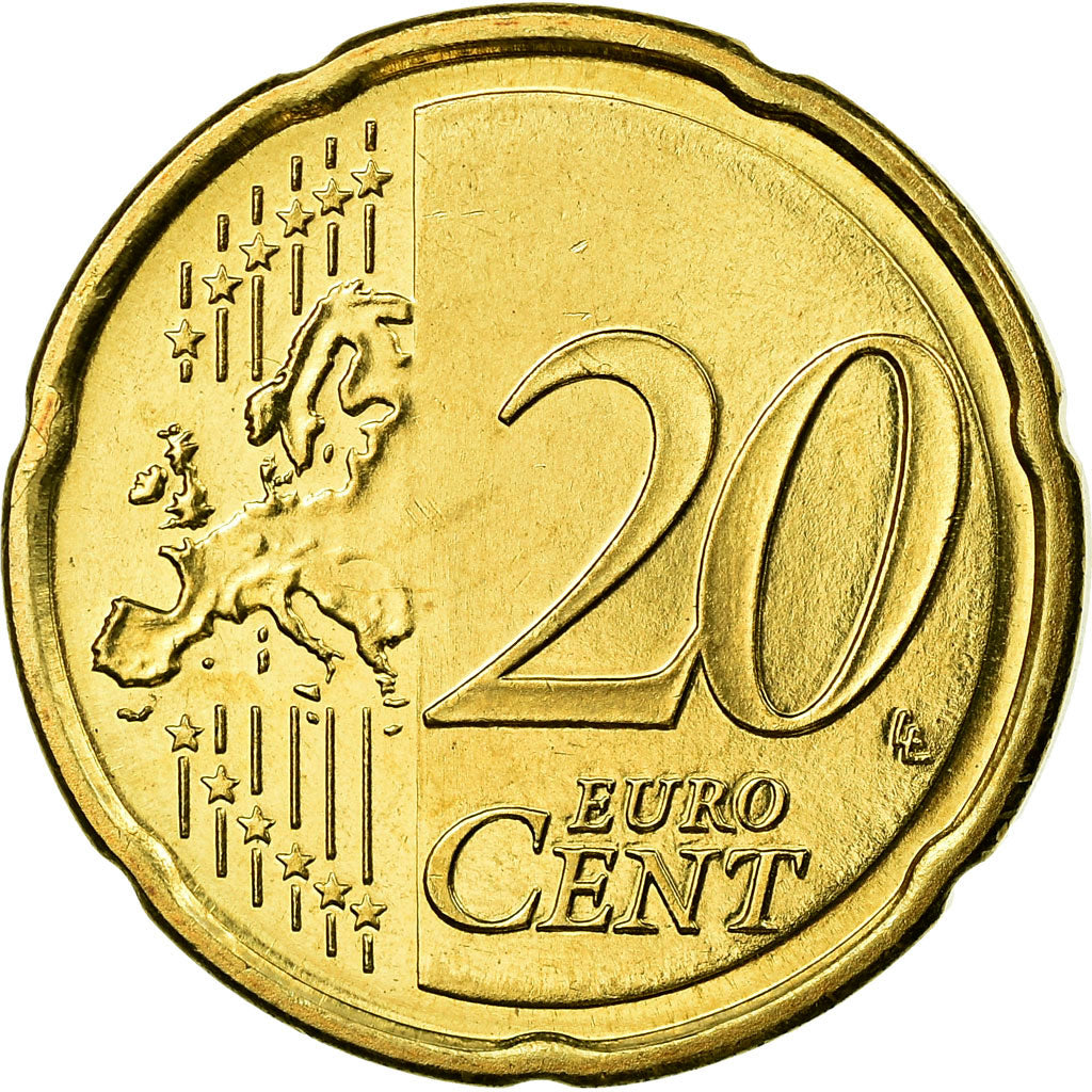 Slovenia, 20 Euro Cent, 2007, EF(40-45), Brass, KM:72