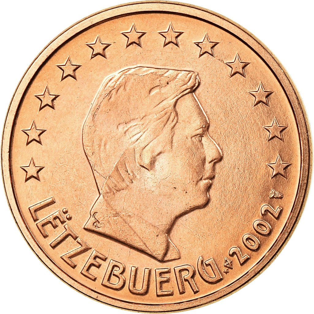 Luksemburg, 5 Euro Cent, 2002, Utrecht, EF(40-45), Miedź platerowana stalą