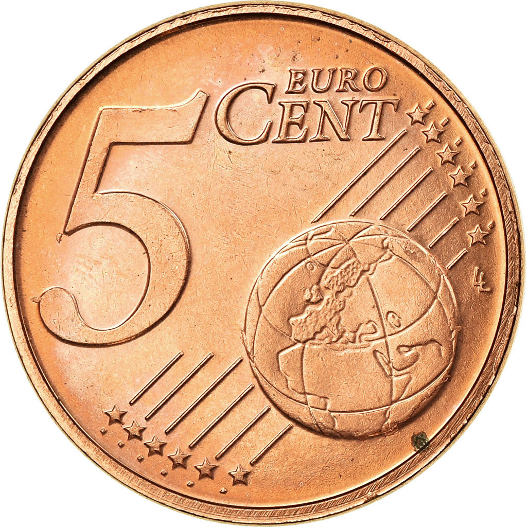 Luksemburg, 5 Euro Cent, 2002, Utrecht, EF(40-45), Miedź platerowana stalą