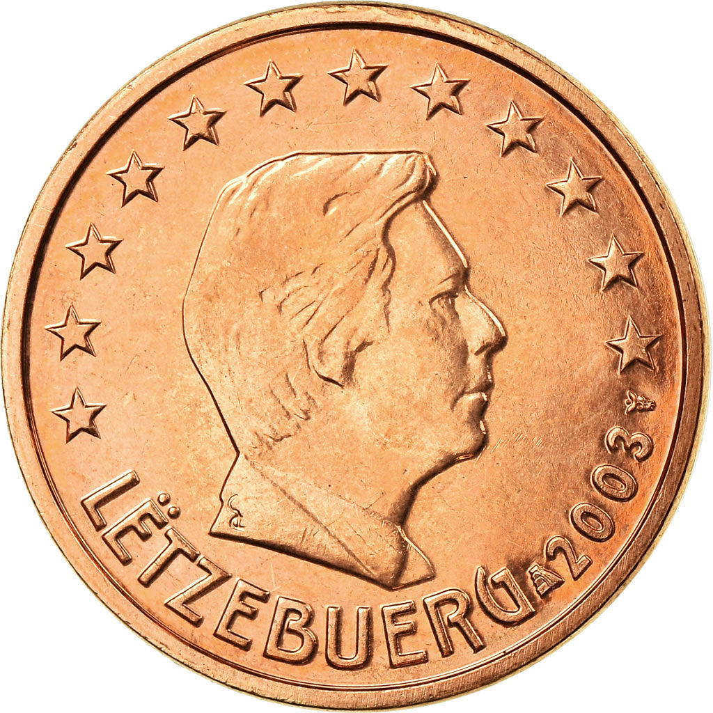 Luksemburg, 5 Euro Cent, 2003, Utrecht, AU(55-58), Miedź platerowana stalą