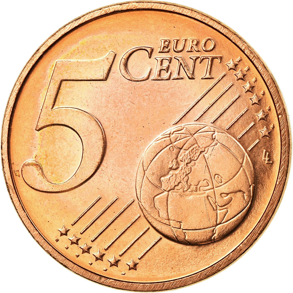 Luksemburg, 5 Euro Cent, 2004, Utrecht, AU(55-58), Miedź platerowana stalą