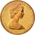 BRITISH VIRGIN ISLANDS, Cent, 1977, Franklin Mint, KM #1, MS(65-70), Bronze,...